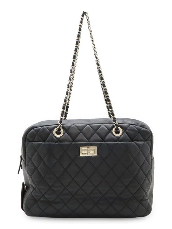 Chanel Handbags - Chanel 255 Quilted Chain Tote With Rain Cover